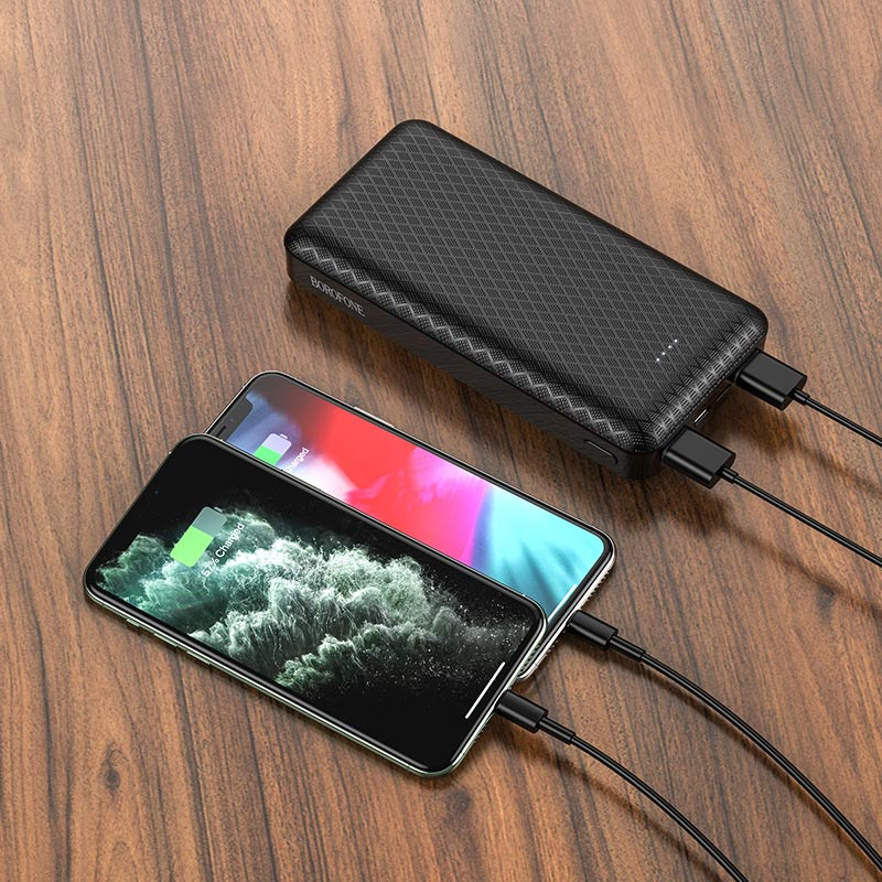 Портативне ЗП Power Bank BOROFONE BJ3A Minimalist 20000 mAh Зображення №4 Портативне ЗП Power Bank BOROFONE BJ3A Minimalist 20000 mAh дивитися фото №4