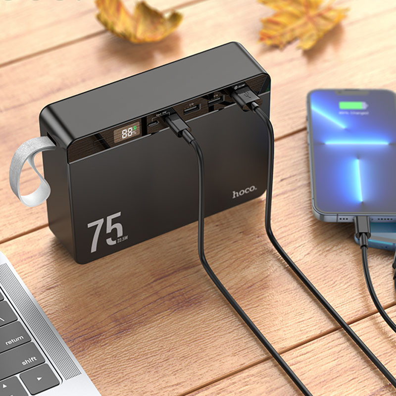 Портативний ЗП Power Bank Hoco J94 Overlord 22.5W 75000 mAh на малюнкі №4
