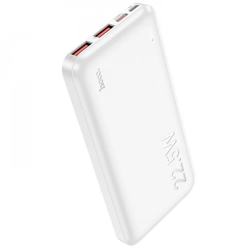 Портативний ЗП Power Bank Hoco J101 Astute PD20W+22.5W 10000 mAh, White, купити оптом з доставкою