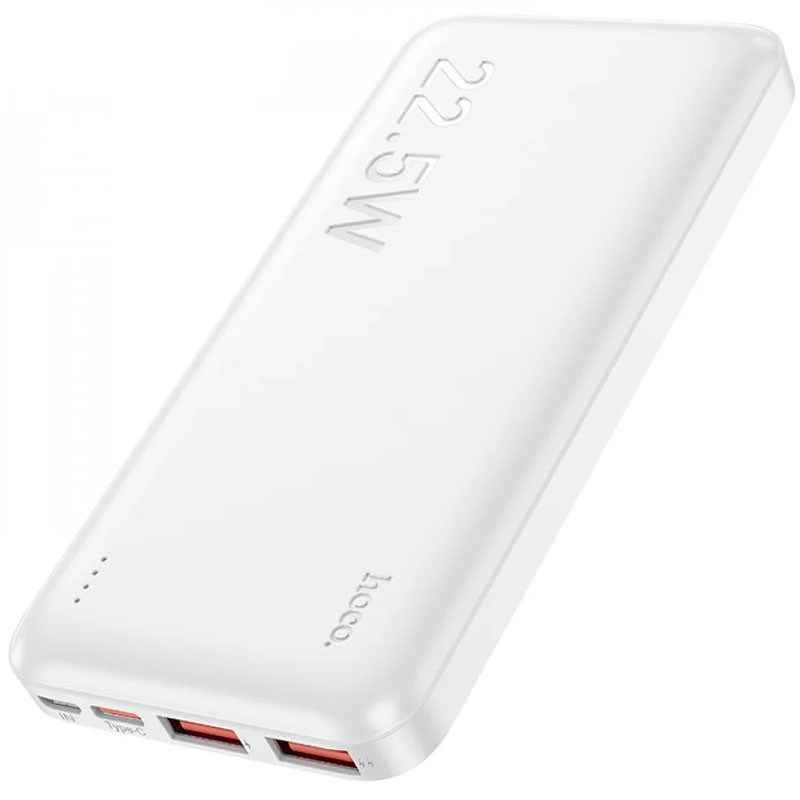 Портативний ЗП Power Bank Hoco J101 Astute PD20W+22.5W 10000 mAh, White 1, купити оптом з доставкою