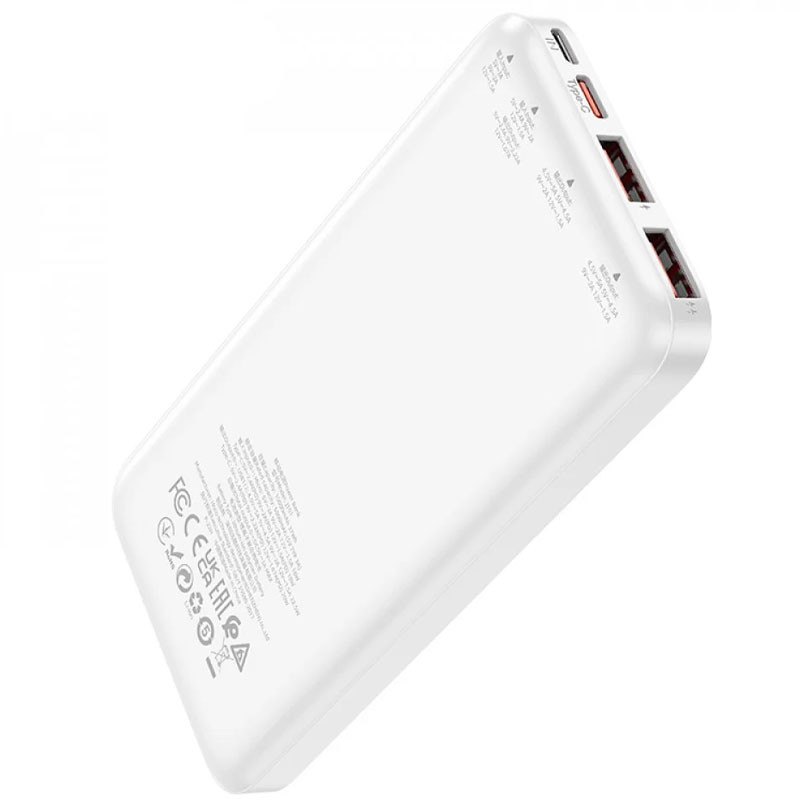 Портативний ЗП Power Bank Hoco J101 Astute PD20W+22.5W 10000 mAh, White 2, купити оптом з доставкою
