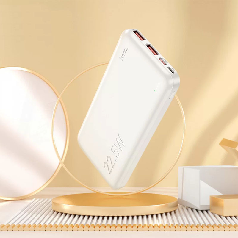 Портативний ЗП Power Bank Hoco J101 Astute PD20W+22.5W 10000 mAh, White 3, купити оптом з доставкою