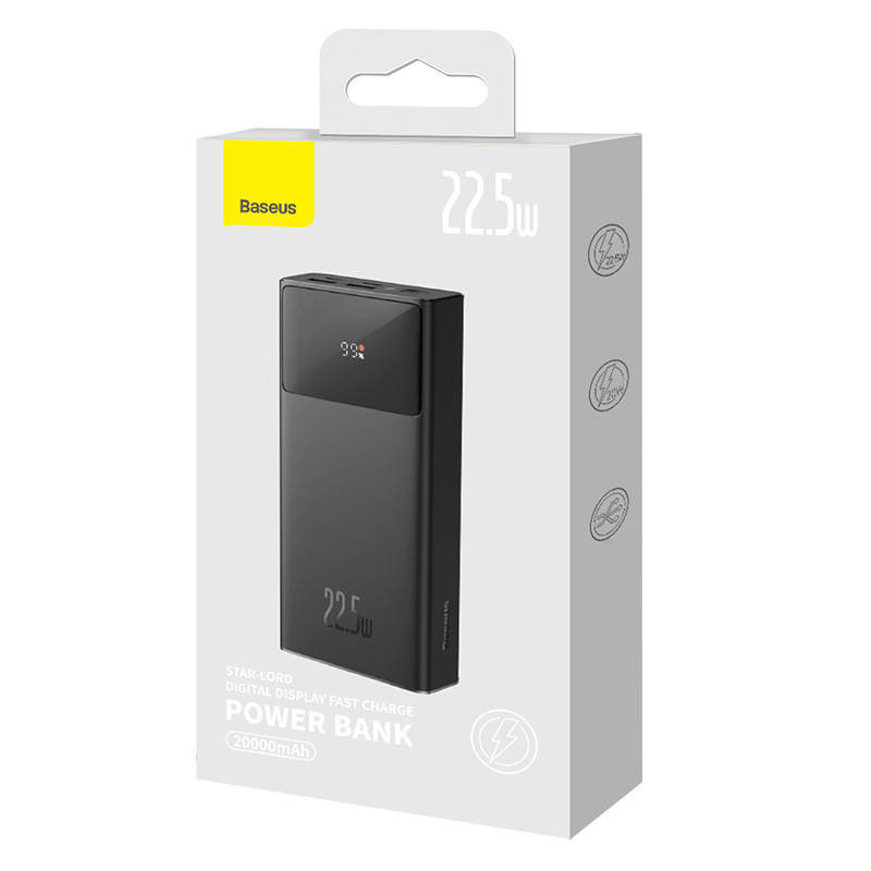 Портативний ЗП Baseus Star-Lord Digital Display 22.5W 30000 mAh (PPXJ080101), Black 4, купити оптом з доставкою