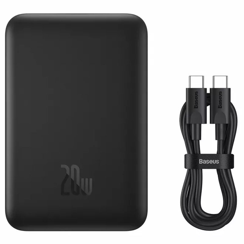 Портативний зарядний пристрій Power Bank Baseus Magnetic Mini 20W c БЗП 10000 mAh (PPCX070001) Зображення №3 Портативний зарядний пристрій Power Bank Baseus Magnetic Mini 20W c БЗП 10000 mAh (PPCX070001) дивитися фото №3