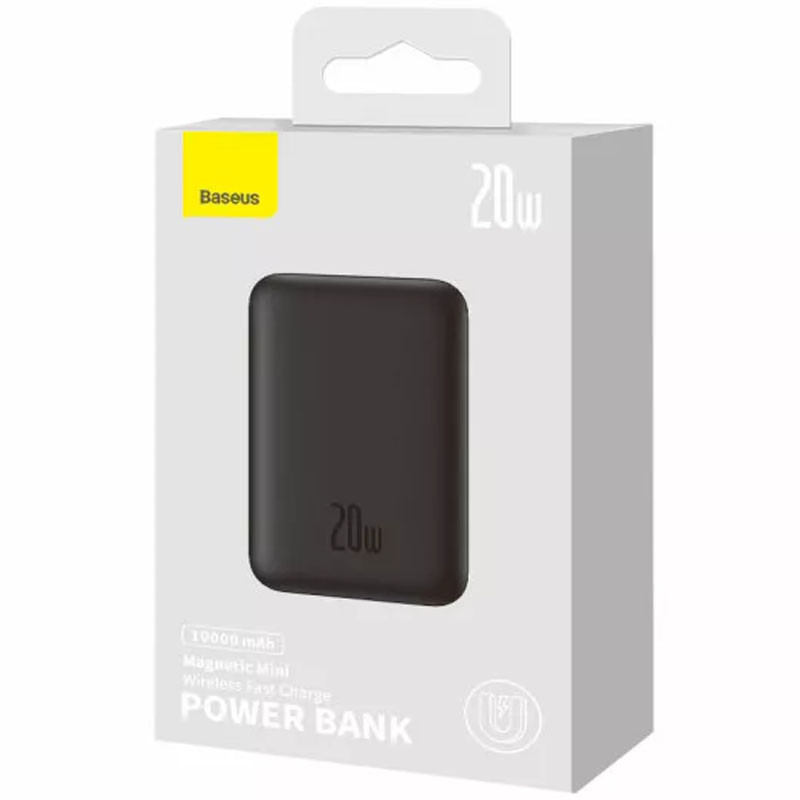 Портативний зарядний пристрій Power Bank Baseus Magnetic Mini 20W c БЗП 10000 mAh (PPCX070001) Зображення №4 Портативний зарядний пристрій Power Bank Baseus Magnetic Mini 20W c БЗП 10000 mAh (PPCX070001) дивитися фото №4