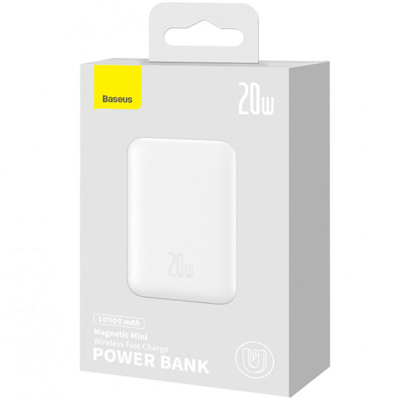 Портативний зарядний пристрій Power Bank Baseus Magnetic Mini 20W c БЗП 10000 mAh (PPCX070001) дивитися фото №4