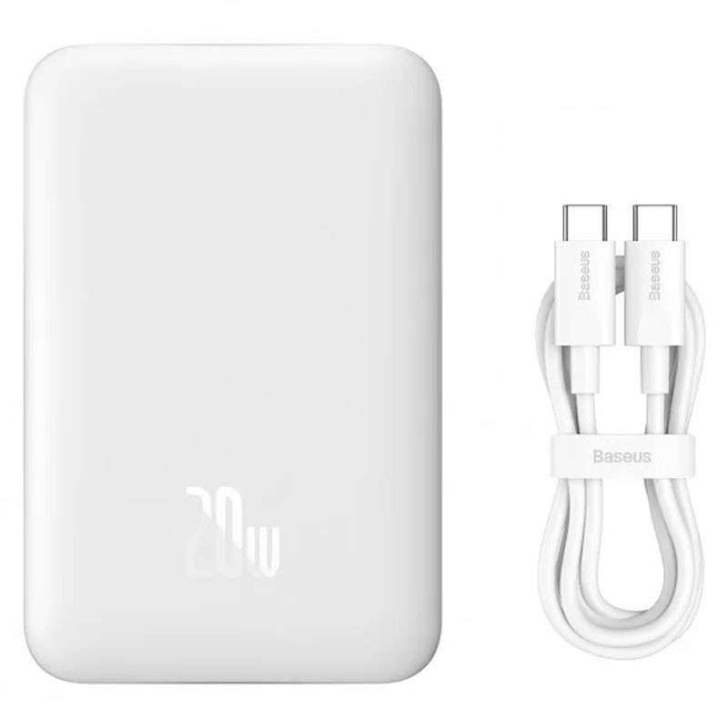 Портативний зарядний пристрій Power Bank Baseus Magnetic Mini 20W c БЗП 10000 mAh (PPCX070001) дивитися фото №6
