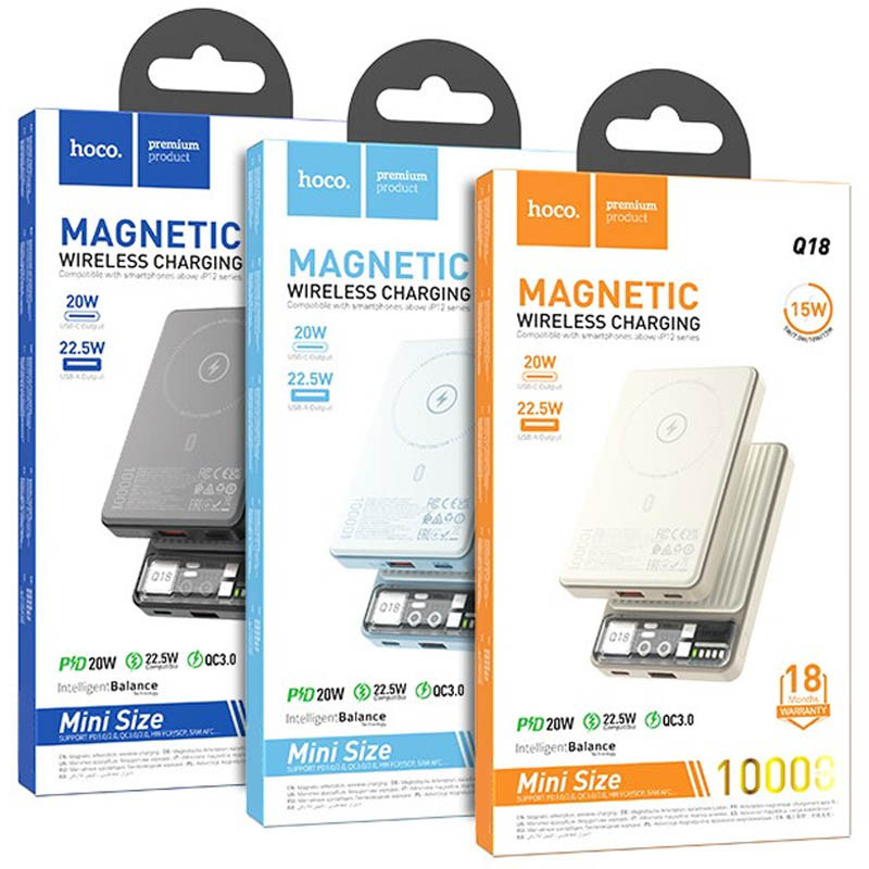 Портативное ЗУ Power Bank Hoco Q18 Tourer 22.5W с БЗУ 10000 mAh 1, купить оптом с доставкой