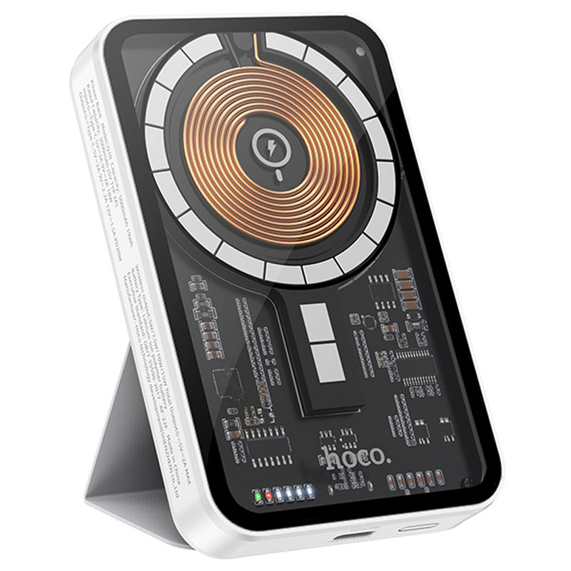 Портативний зарядний пристрій Power Bank Hoco Q10 Transparent PD20W з БЗП 5000 mAh дивитися фото №1