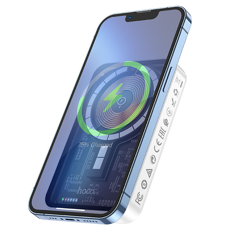 Портативний зарядний пристрій Power Bank Hoco Q10 Transparent PD20W з БЗП 5000 mAh дивитися фото №2
