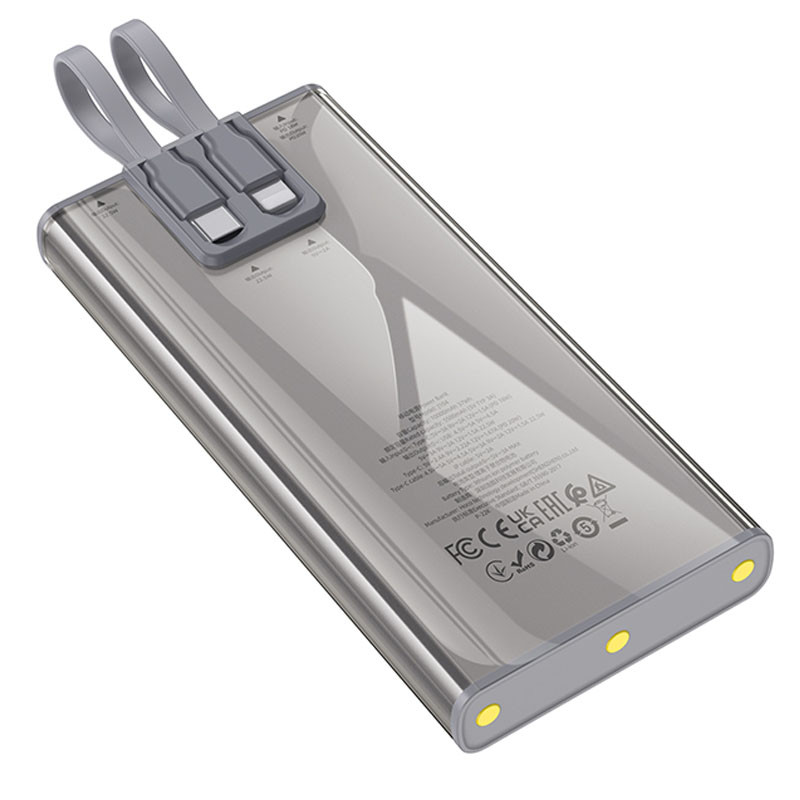 Портативний зарядний пристрій Power Bank Hoco J104 Discovery Edition 22.5W with cable 10000 mAh дивитися фото №7