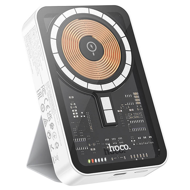 Портативний ЗП Power Bank Hoco Q10A Transparent PD20W з БЗП 10000 mAh на малюнкі №1