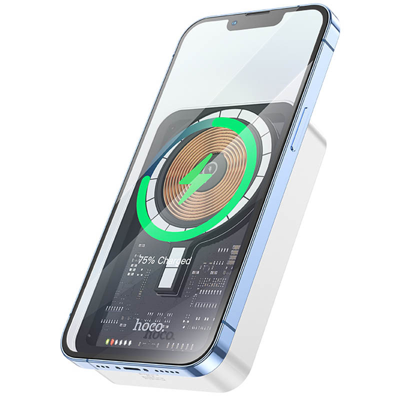 Портативний ЗП Power Bank Hoco Q10A Transparent PD20W з БЗП 10000 mAh на малюнкі №2