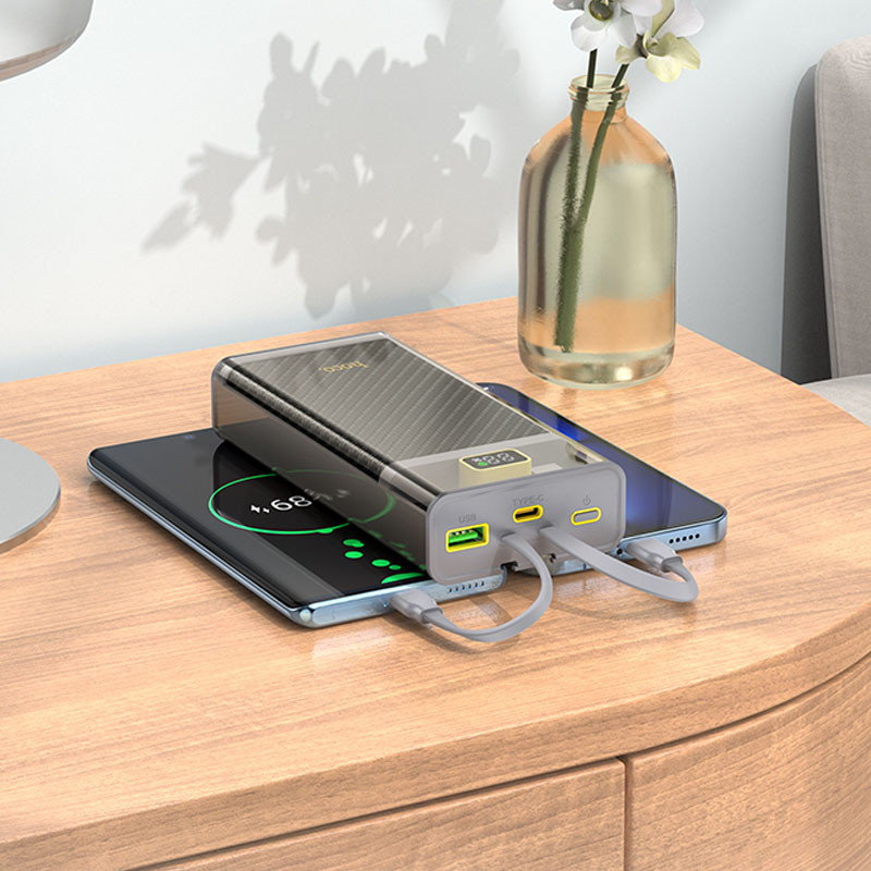 Портативний зарядний пристрій Power Bank Hoco J104A Discovery Edition 22.5W with cable 20000 mAh Зображення №8 Портативний зарядний пристрій Power Bank Hoco J104A Discovery Edition 22.5W with cable 20000 mAh дивитися фото №8