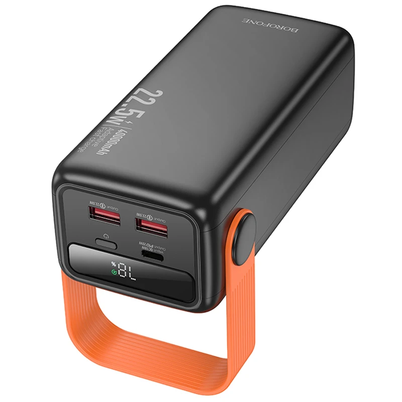 Портативное ЗУ Power Bank Borofone BJ66 Magnifico 22.5W+PD20W 40000 mAh, Black 4, купить оптом с доставкой