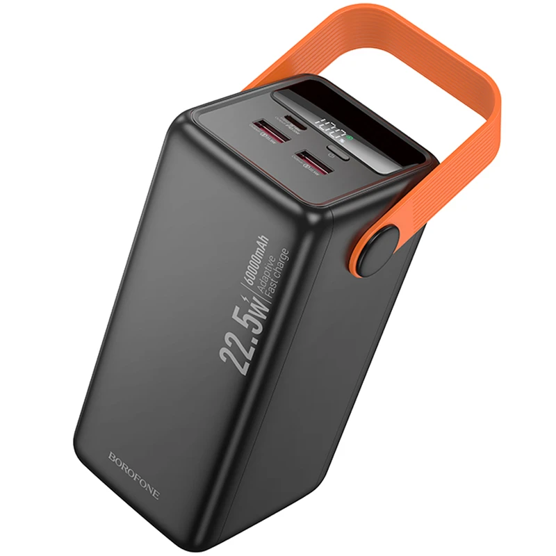 Портативное ЗУ Power Bank Borofone BJ66B Magnifico 22.5W+PD20W 60000 mAh, Black 1, купить оптом с доставкой