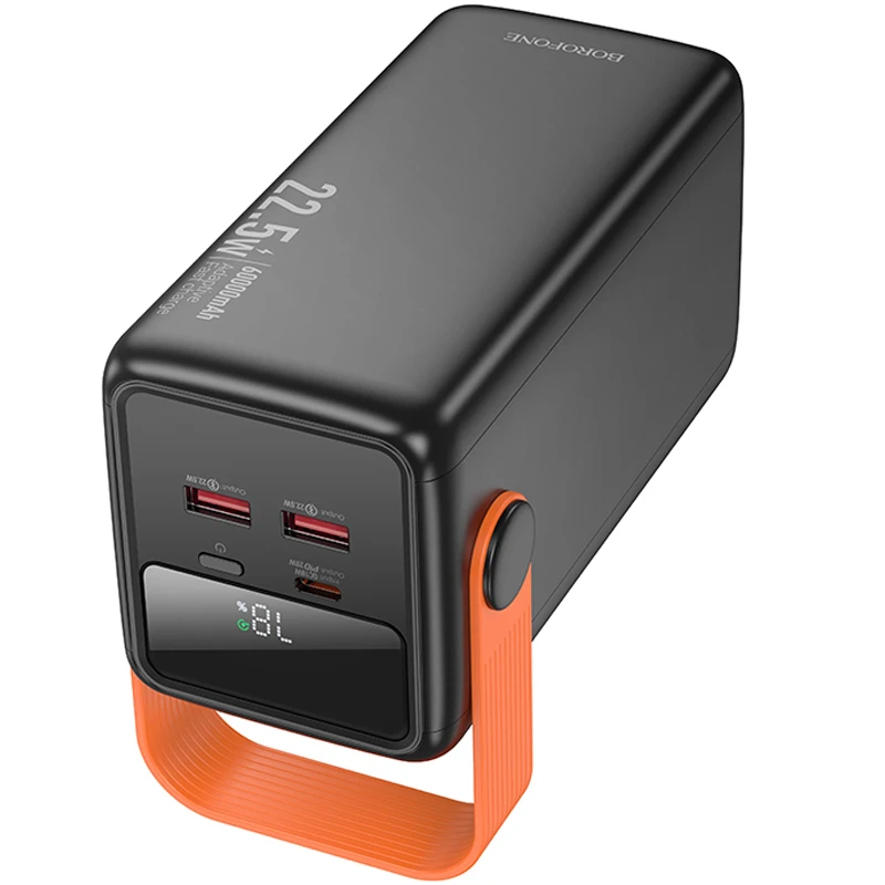 Портативное ЗУ Power Bank Borofone BJ66B Magnifico 22.5W+PD20W 60000 mAh, Black 3, купить оптом с доставкой