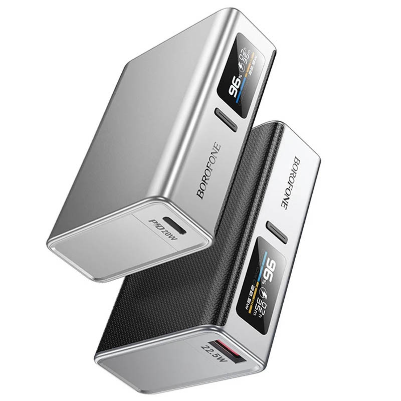 Портативний ЗП Power Bank BOROFONE BJ72 Energy 22.5W+PD20W with display 10000 mAh на малюнкі №1