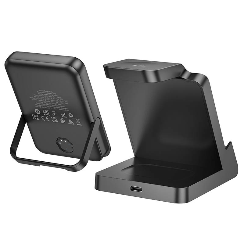 Портативний ЗП Power Bank + зарядная станция Hoco J149 Victory 3in1 magnetic з БЗП 5000 mAh на малюнкі №2