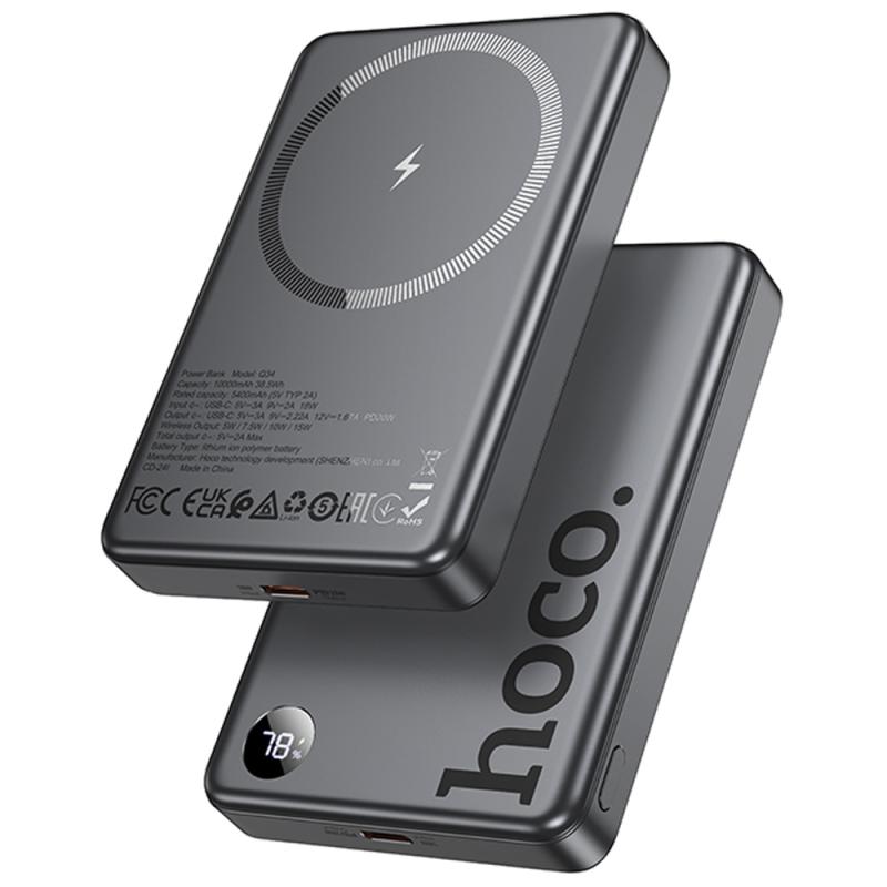 Портативное ЗУ Power Bank Hoco Q34 Clever PD20W с БЗУ 10000 mAh на картинке №1