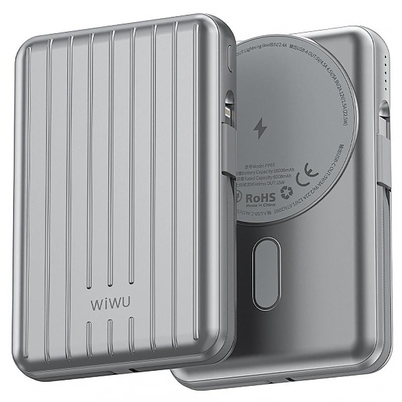 Портативний ЗП Power Bank WIWU PP03 Trunk Series 22.5W з БЗП 10000 mAh на малюнкі №2