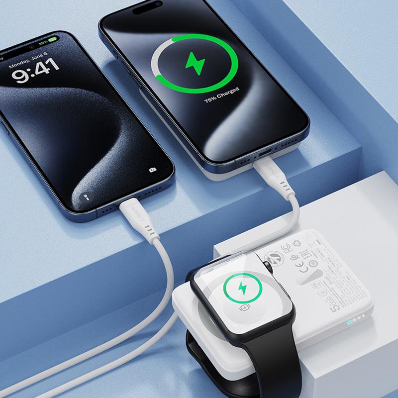 Портативний ЗП Power Bank Acefast M25 20W з БЗП+iWatch 5000 mAh на малюнкі №7