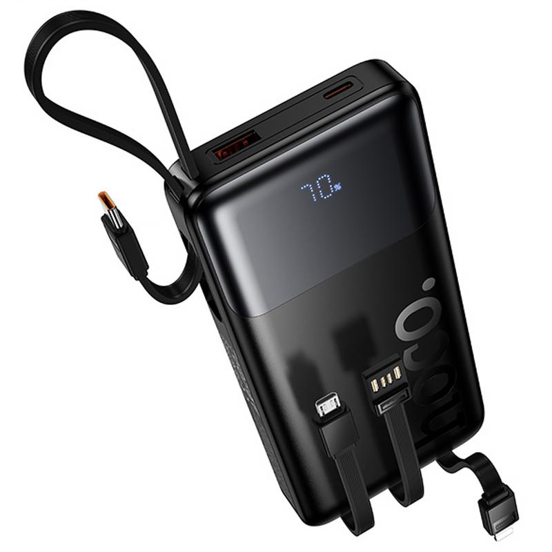 Портативное ЗУ Power Bank Hoco J156 Founder 22.5W+PD20W with 4 cables 10000 mAh на картинке №2