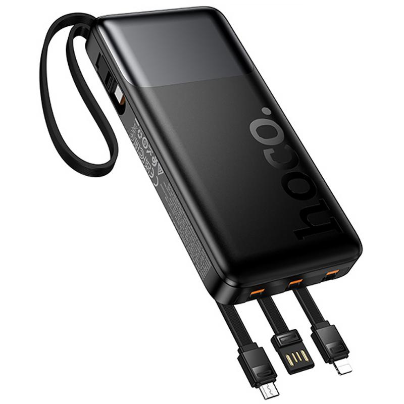 Портативное ЗУ Power Bank Hoco J156 Founder 22.5W+PD20W with 4 cables 10000 mAh на картинке №3