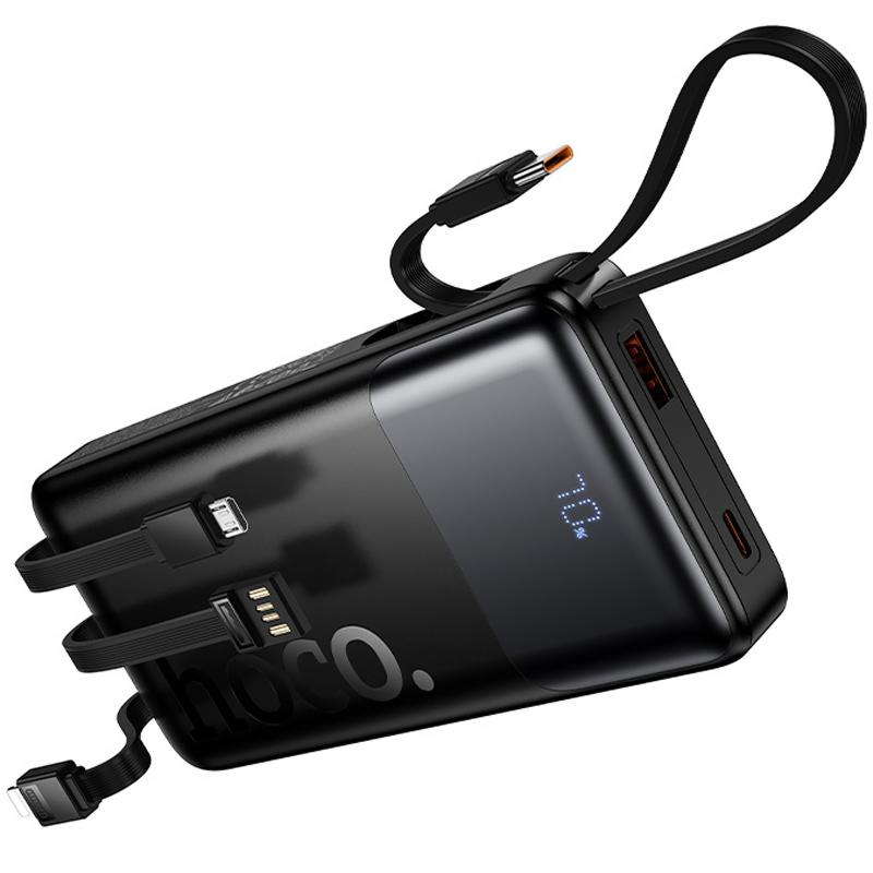 Портативное ЗУ Power Bank Hoco J156 Founder 22.5W+PD20W with 4 cables 10000 mAh на картинке №5