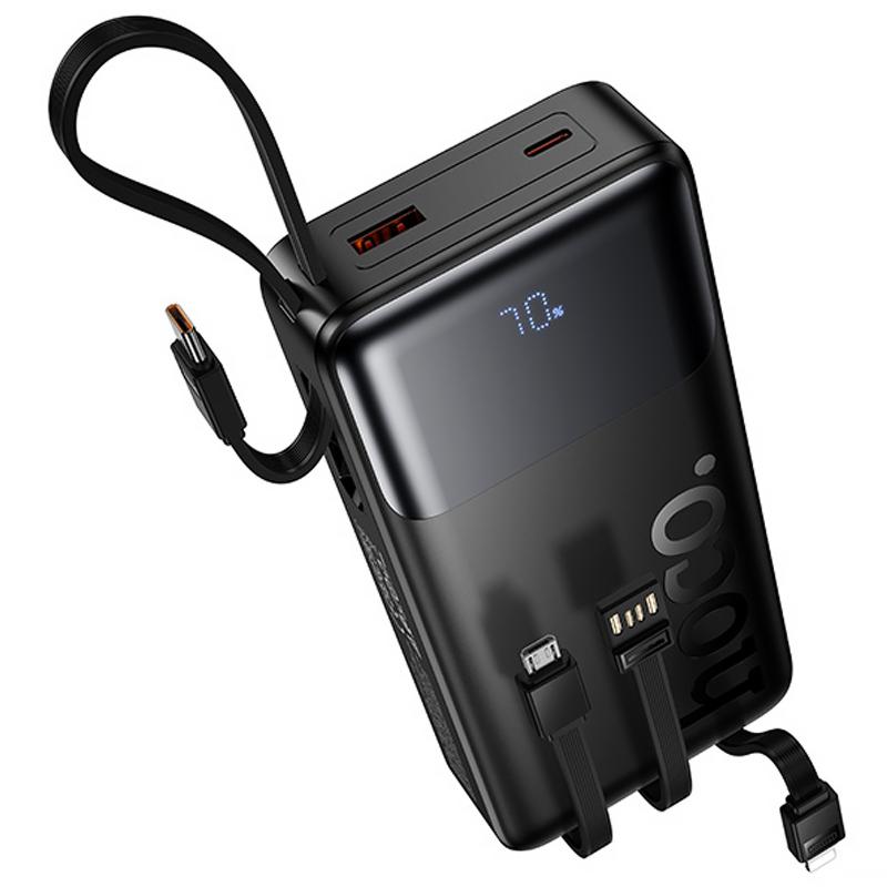 Портативное ЗУ Power Bank Hoco J156A Founder 22.5W+PD20W with 4 cables 20000 mAh на картинке №3