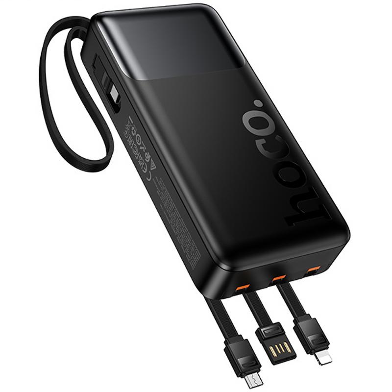 Портативное ЗУ Power Bank Hoco J156A Founder 22.5W+PD20W with 4 cables 20000 mAh на картинке №4
