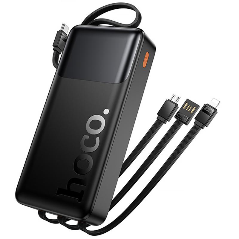 Портативное ЗУ Power Bank Hoco J156A Founder 22.5W+PD20W with 4 cables 20000 mAh на картинке №5