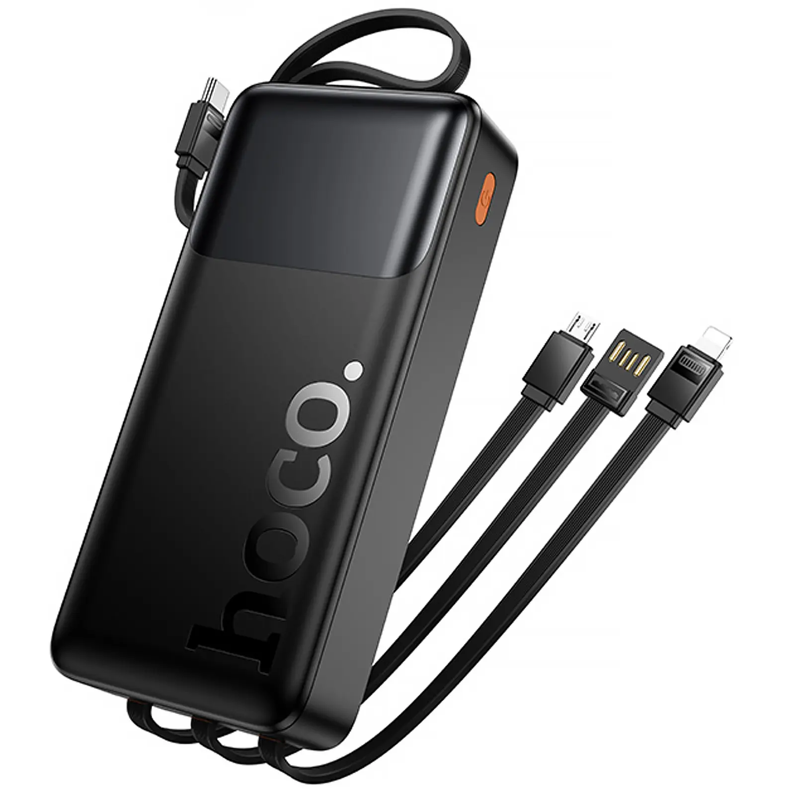 Портативний ЗП Power Bank Hoco J156A Founder 22.5W+PD20W with 4 cables 20000 mAh, Black 4, купити оптом з доставкою