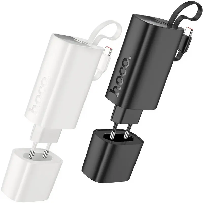Портативное ЗУ Power Bank Hoco J148 Handy PD20W with cable 5000 mAh, купить оптом с доставкой