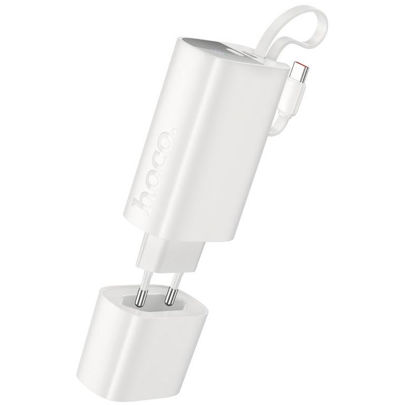 Портативний ЗП Power Bank Hoco J148 Handy PD20W with cable 5000 mAh на малюнкі №1