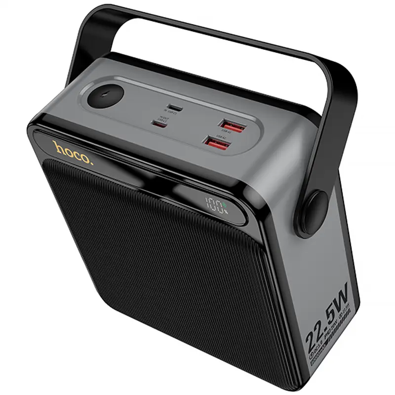 Портативний ЗП Power Bank Hoco J161 Power 22.5W+PD20W with lighting 80000 mAh, Black / Gray 2, купити оптом з доставкою