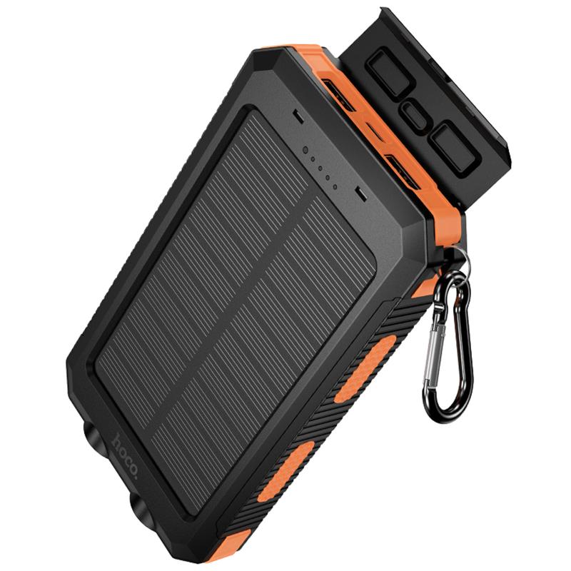 Портативное ЗУ Power Bank Hoco J164 Platinum solar 10.5W with lighting 8000 mAh на картинке №5
