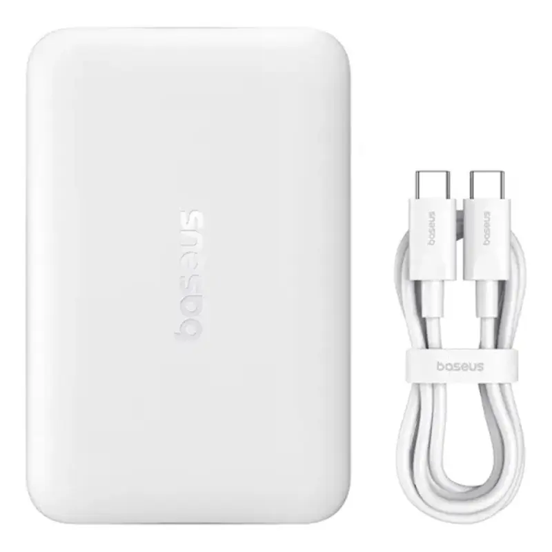 Портативное ЗУ Power Bank Baseus EnerFill FM11 Ultra-Mini 22.5W с БЗУ 10000mAh (PPFM11-1022), White 4, купить оптом с доставкой