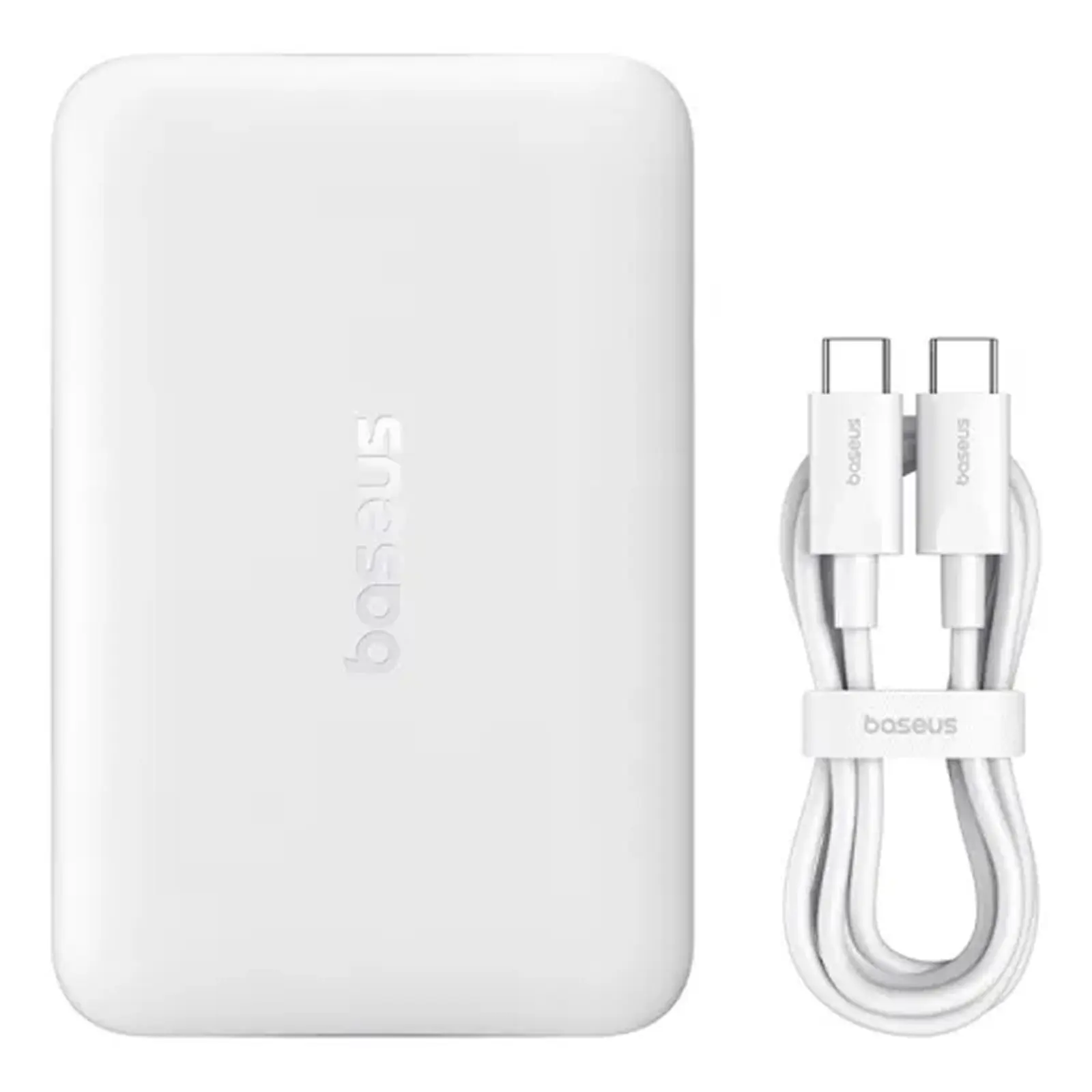 Портативное ЗУ Power Bank Baseus EnerFill FM11 Ultra-Mini 22.5W с БЗУ 10000mAh (PPFM11-1022), White 4, купить оптом с доставкой
