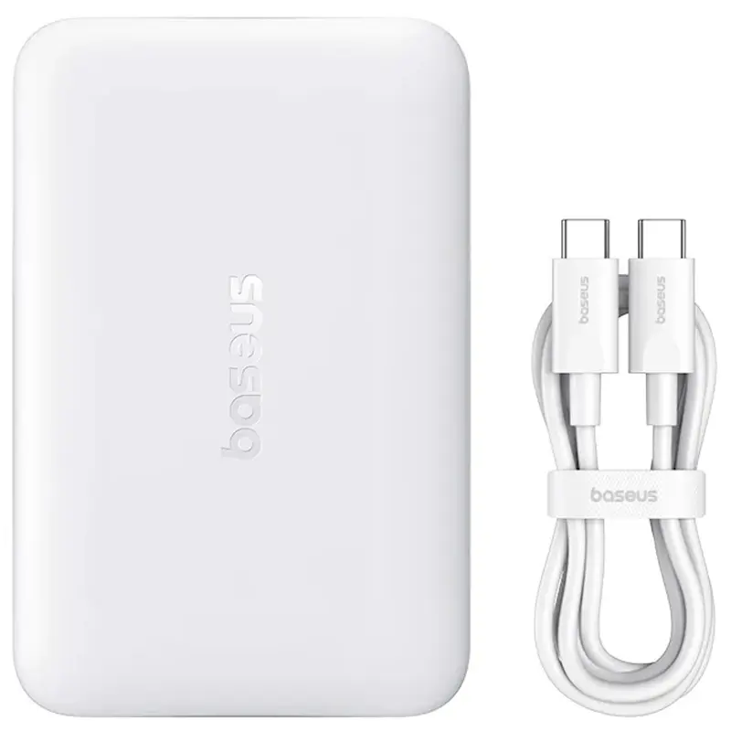 Портативное ЗУ Power Bank Baseus EnerFill FM11 30W с БЗУ 10000mAh (E00287), Moon White 1, купить оптом с доставкой