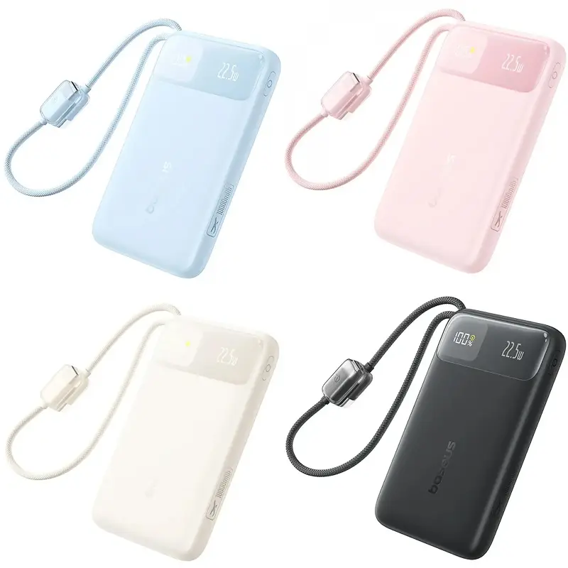 Портативное ЗУ Power Bank Baseus EnerFill FC11 PD22.5W with cable 10000 mAh (E0027R), купить оптом с доставкой