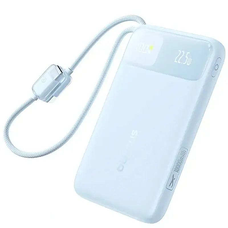 Портативное ЗУ Power Bank Baseus EnerFill FC11 PD22.5W with cable 10000 mAh (E0027R), Galaxy Blue, купить оптом с доставкой