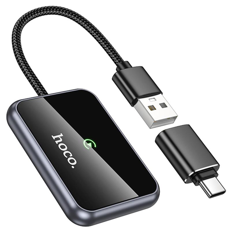 Адаптер Hoco HU1 Way car wireless CarPlay на картинке №1