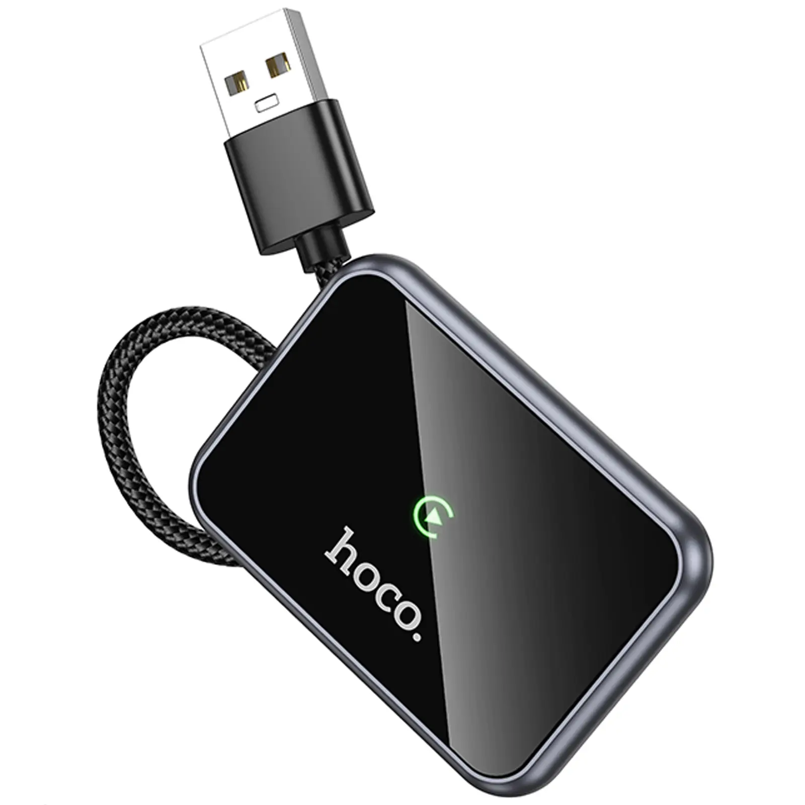 Адаптер Hoco HU1 Way car wireless CarPlay, Metal grey 4, купити оптом з доставкою