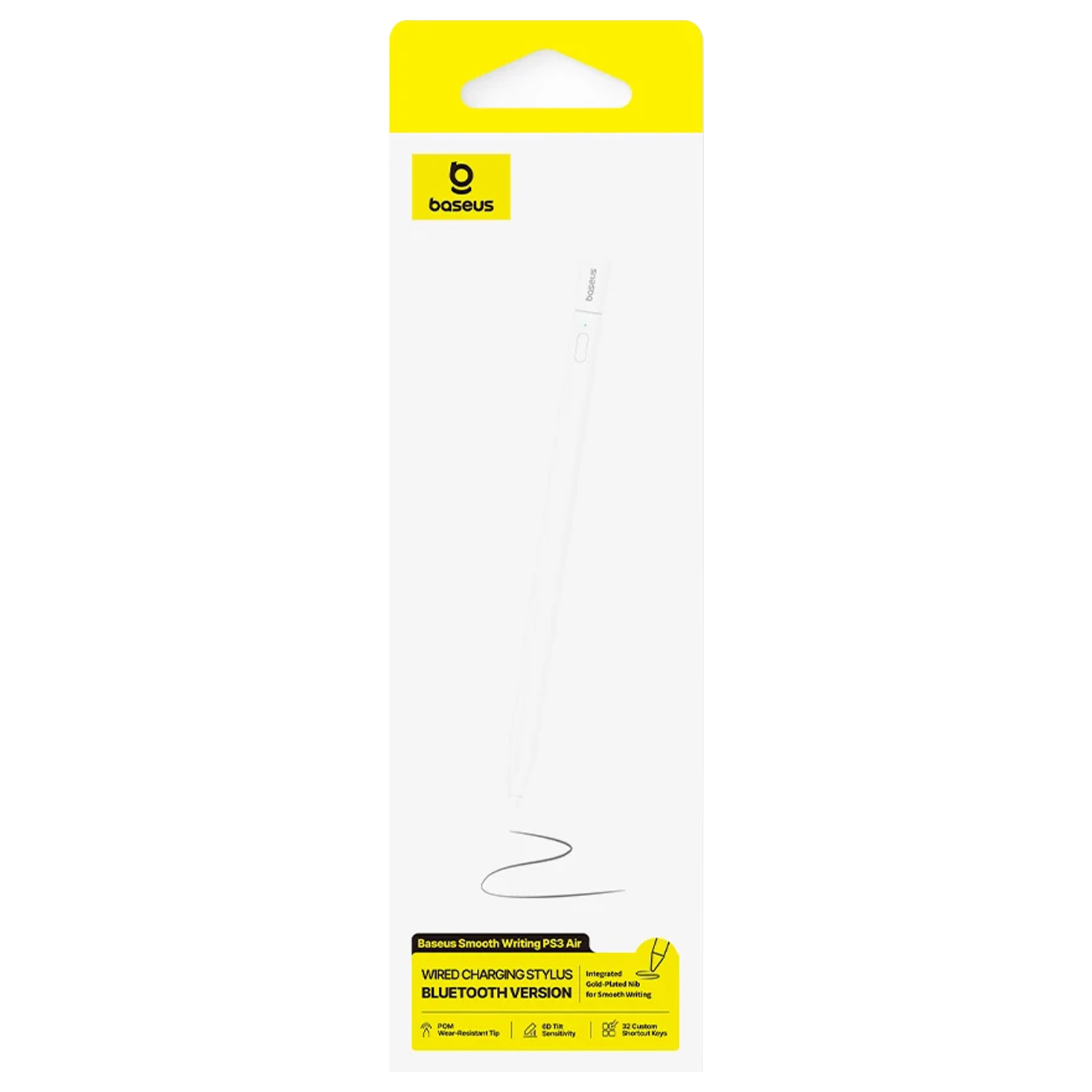 Стілус Baseus PS3 Smooth Writing Bluetooth Version (B00012), Moon White 1, купити оптом з доставкою