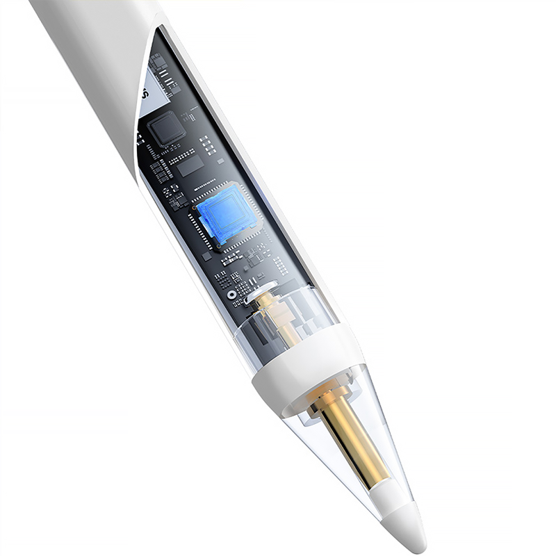 Стілус Baseus Smooth Writing Lite 2 Series with LED Indicators (P80015802213), Moon White 3, купити оптом з доставкою