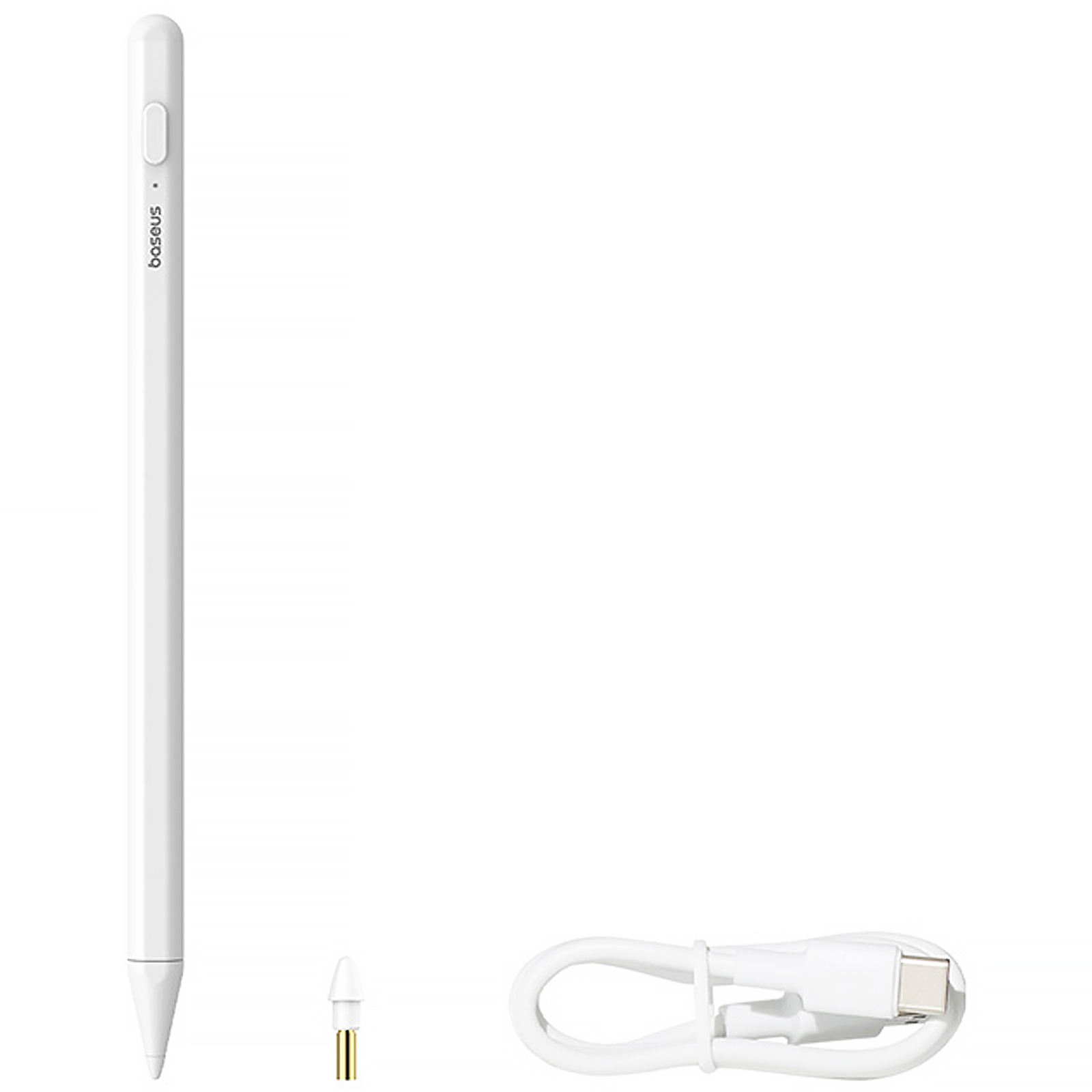 Стілус Baseus Smooth Writing Lite 2 Series with LED Indicators (P80015802213), Moon White 5, купити оптом з доставкою