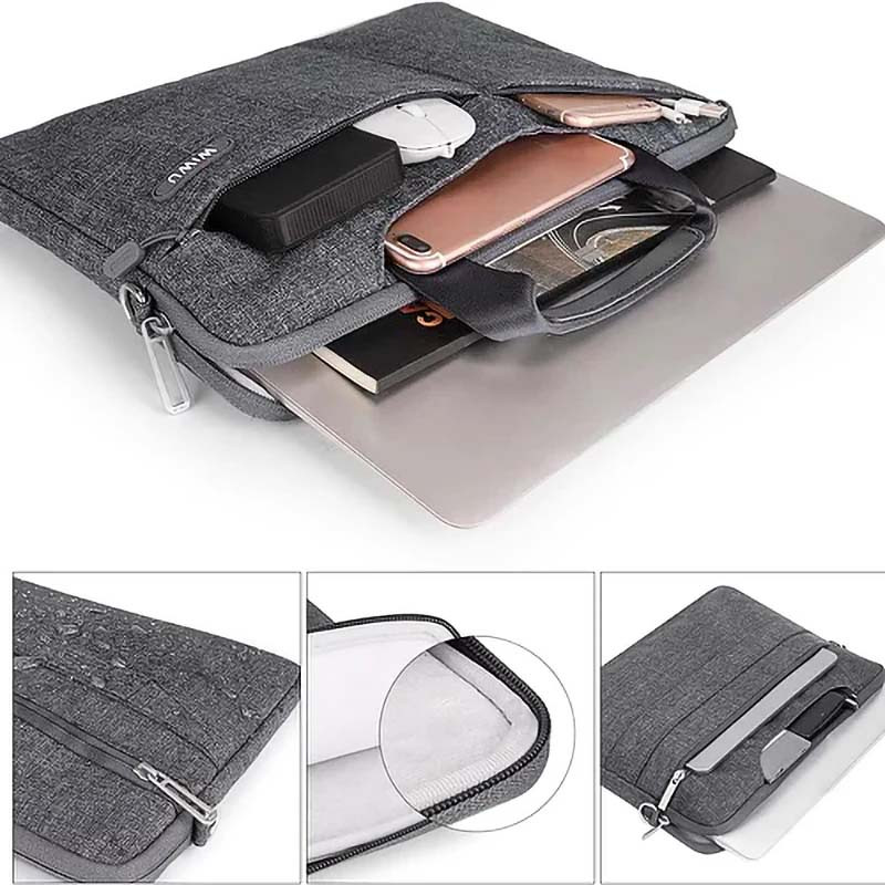 Сумка для ноутбука WIWU City Commuter Bag 15.6 на картинке №3