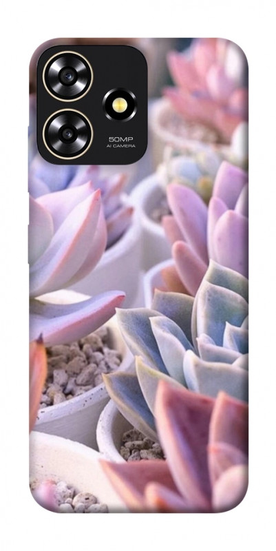Чехол itsPrint Эхеверия 2 для ZTE Blade A73 4G, цветы, купить оптом с доставкой