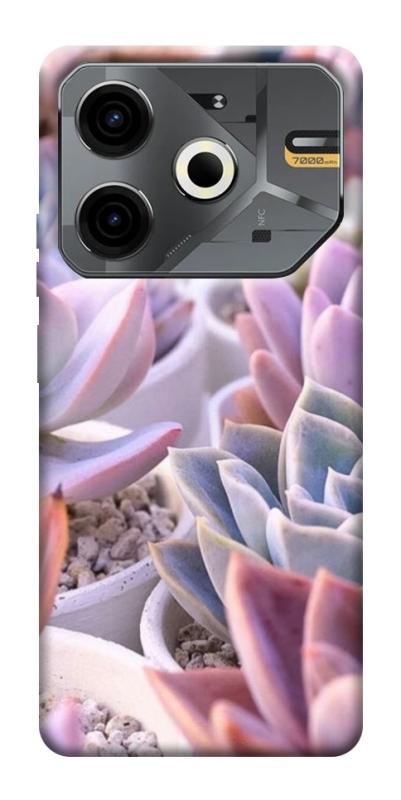 Чехол itsPrint Эхеверия 2 для TECNO Pova 6 Neo (LI6), цветы, купить оптом с доставкой